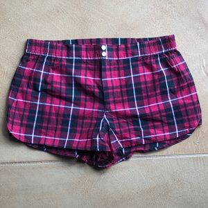 Jack Wills Red Plaid Shorts